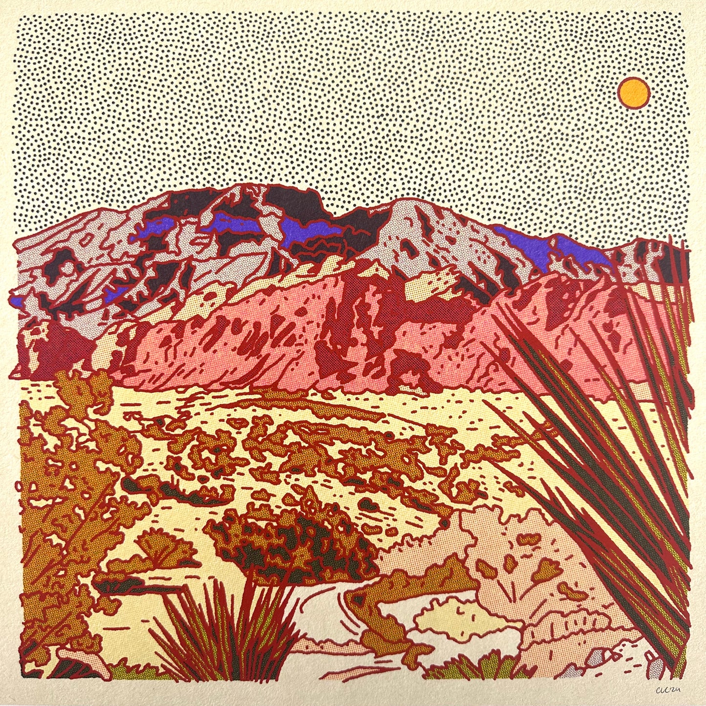 Desert Mountain #21 12 x 12 print