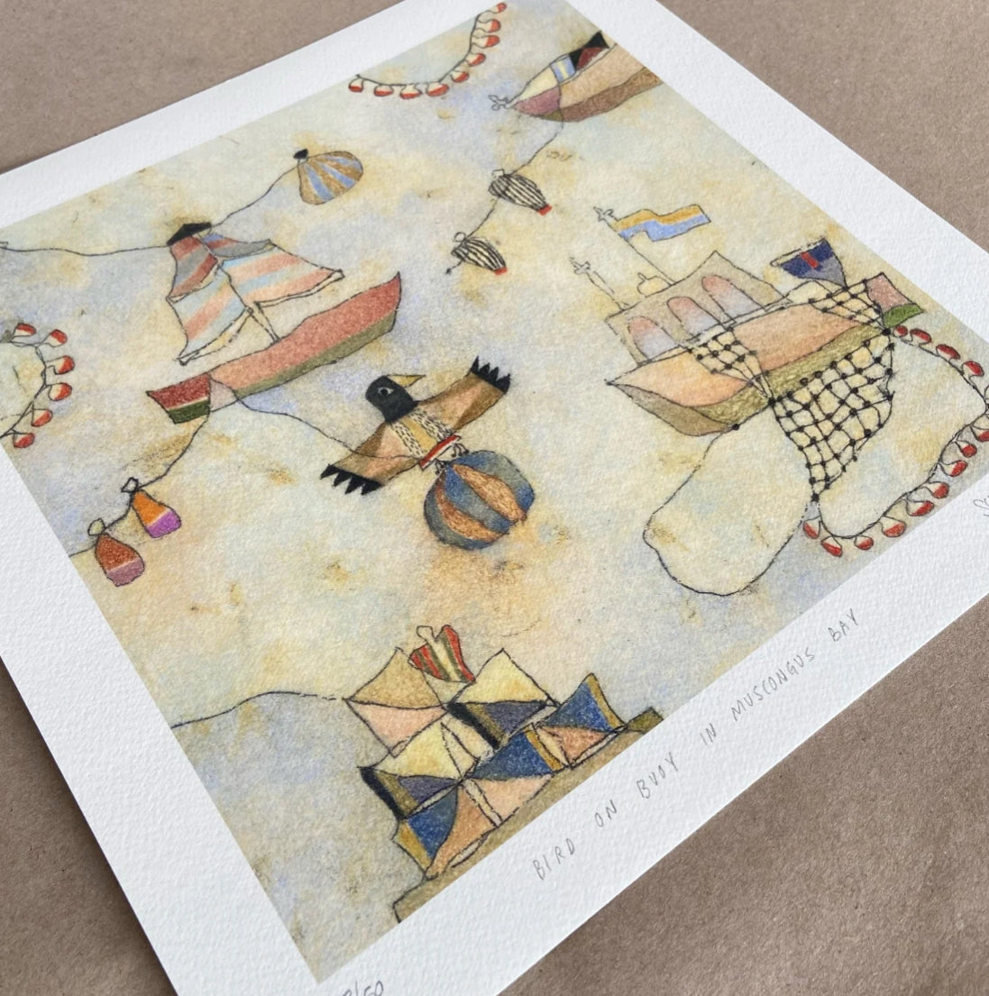 Bird on Buoy - Limited Edition - Print 12”x12”