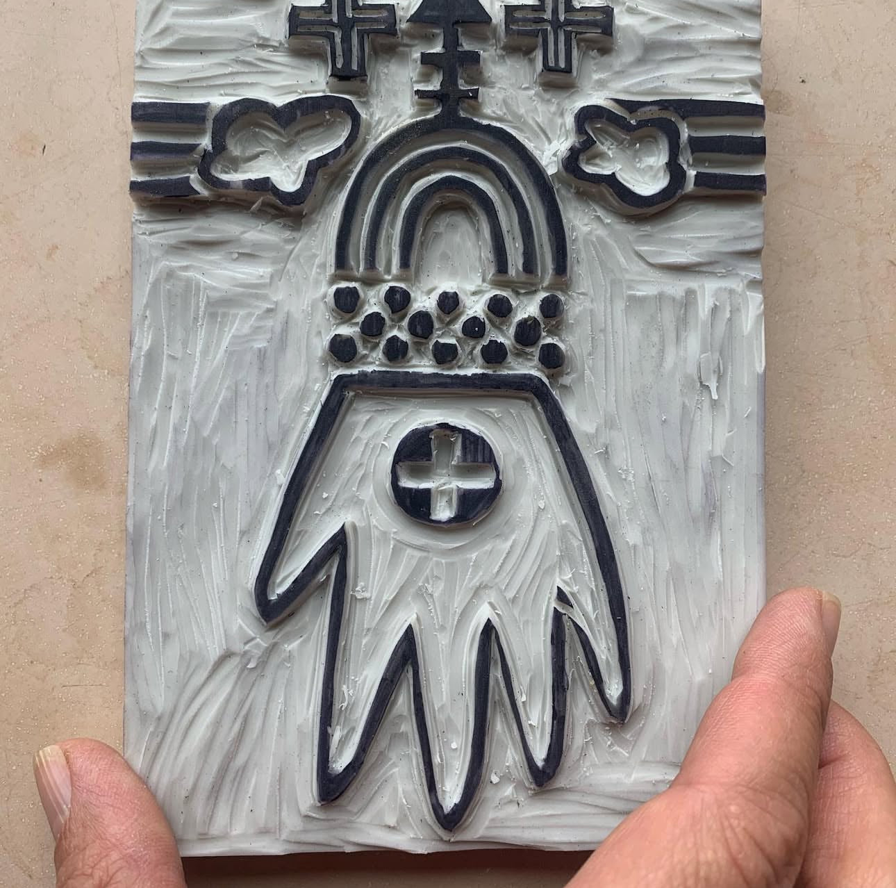 Spirit Pattern ~ Monotype/Blockprint