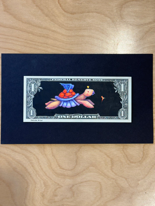 Dollar Migrante - Original illustrations - 9”x4” framed