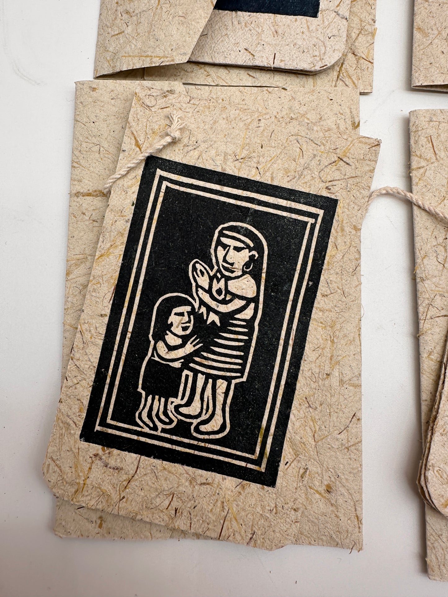 Frameable Note Cards ~ artisanal paper handcrafted from corn husks