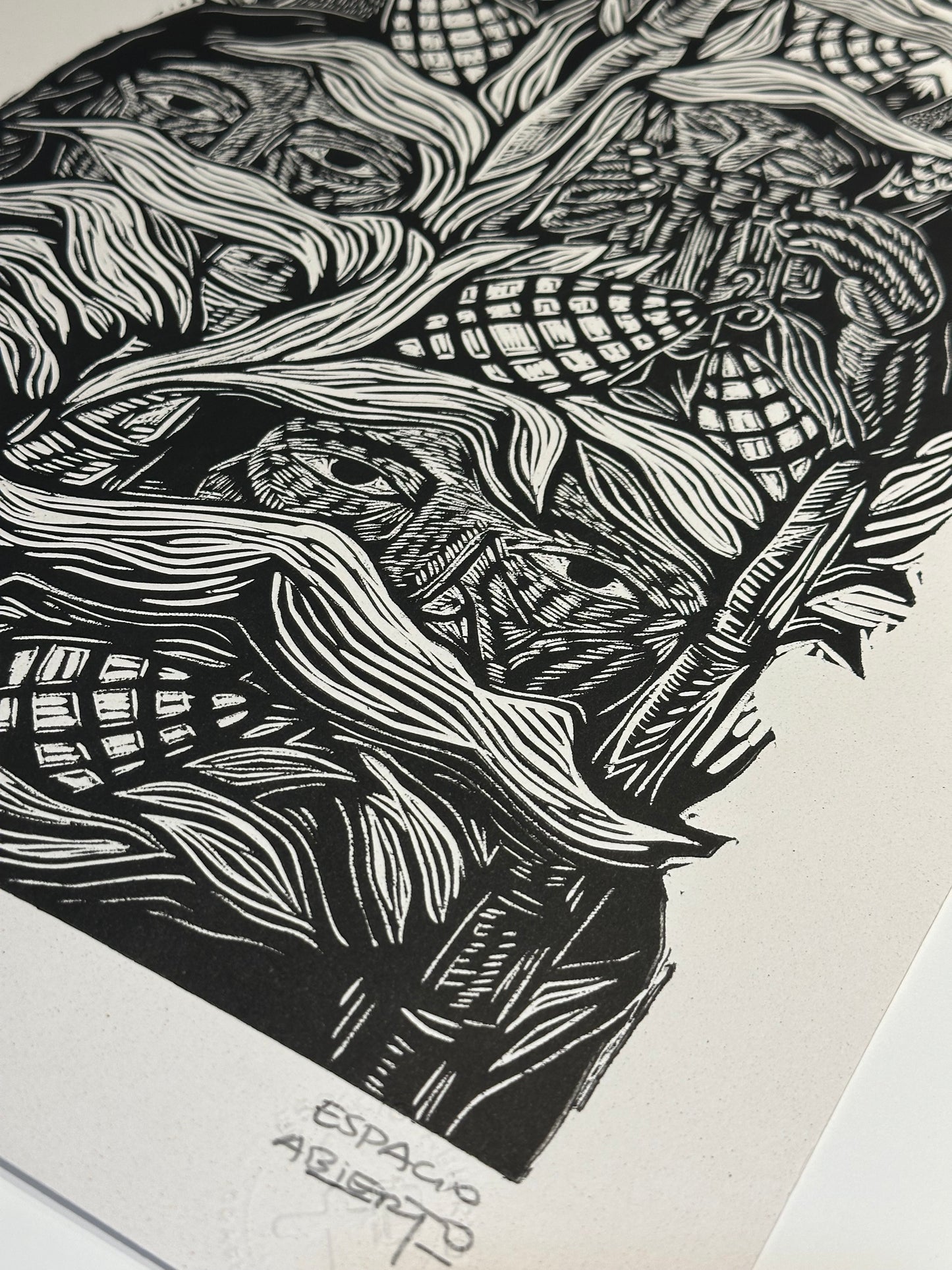 Maizal ~ Linocut Print