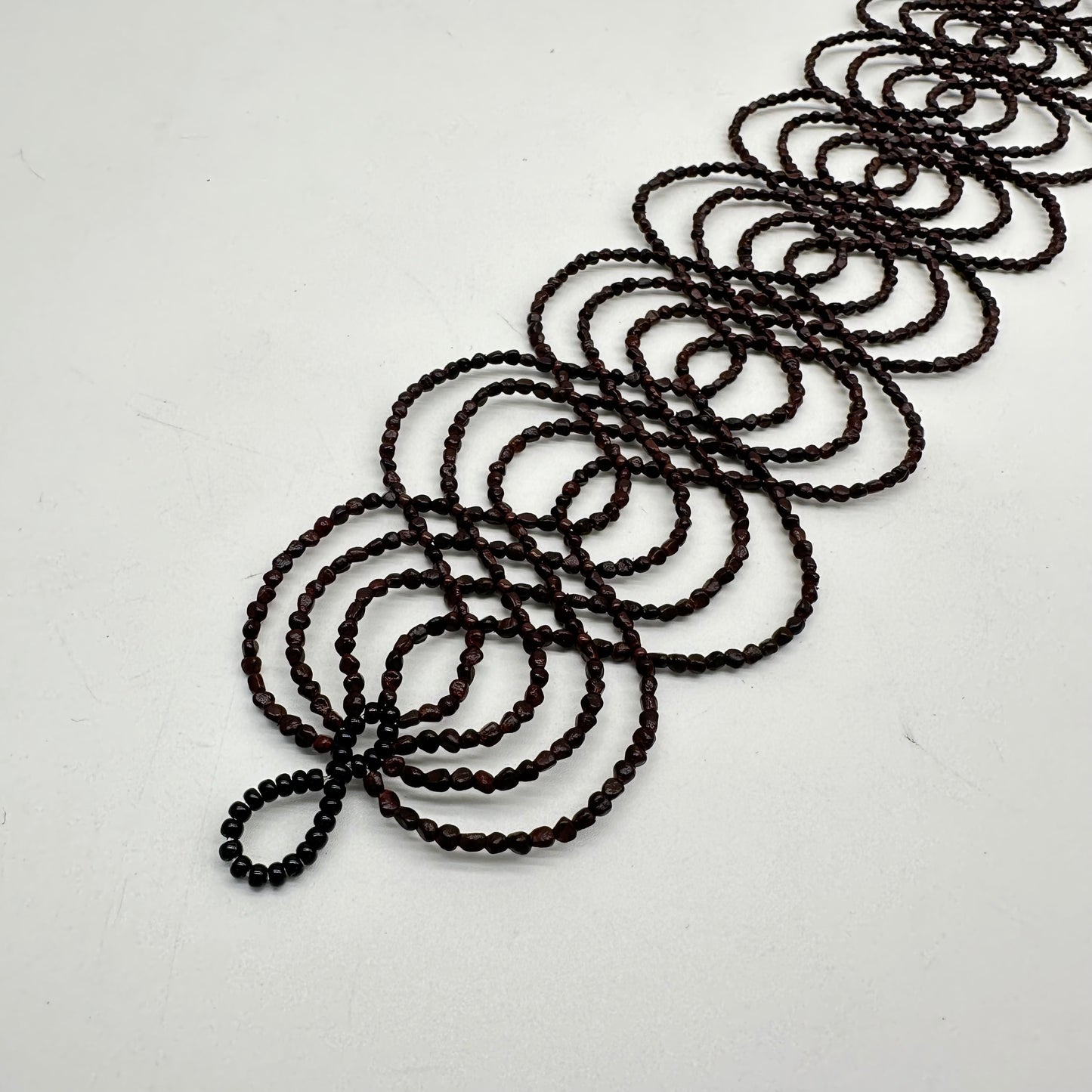 Choker Ikish ~ Dark Brown color ~ Amazonian Seeds