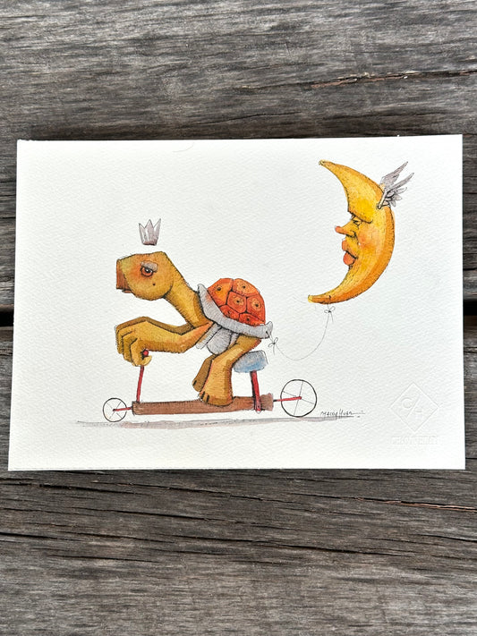 10x12 framed ~ Migrantes - Original illustrations