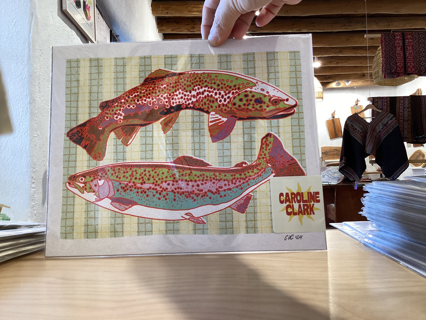 Striped Trout Art Print - 8” x 10”