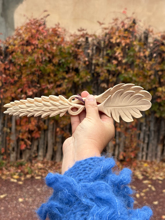 Wooden Utensil Set - Wheat Ear