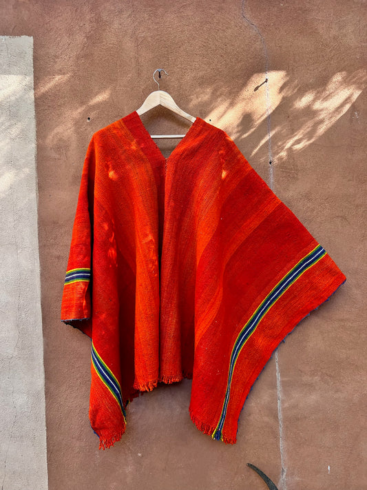 Antique Andean Poncho ~ Sheep Wool