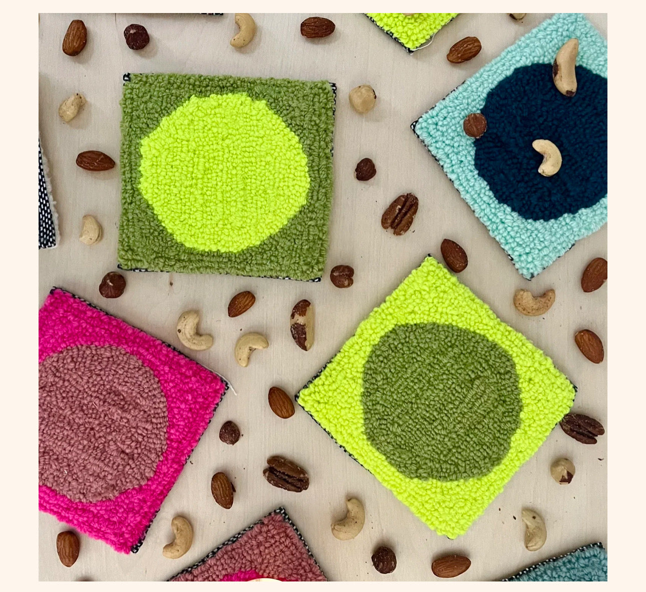 Coasters - Green and neon