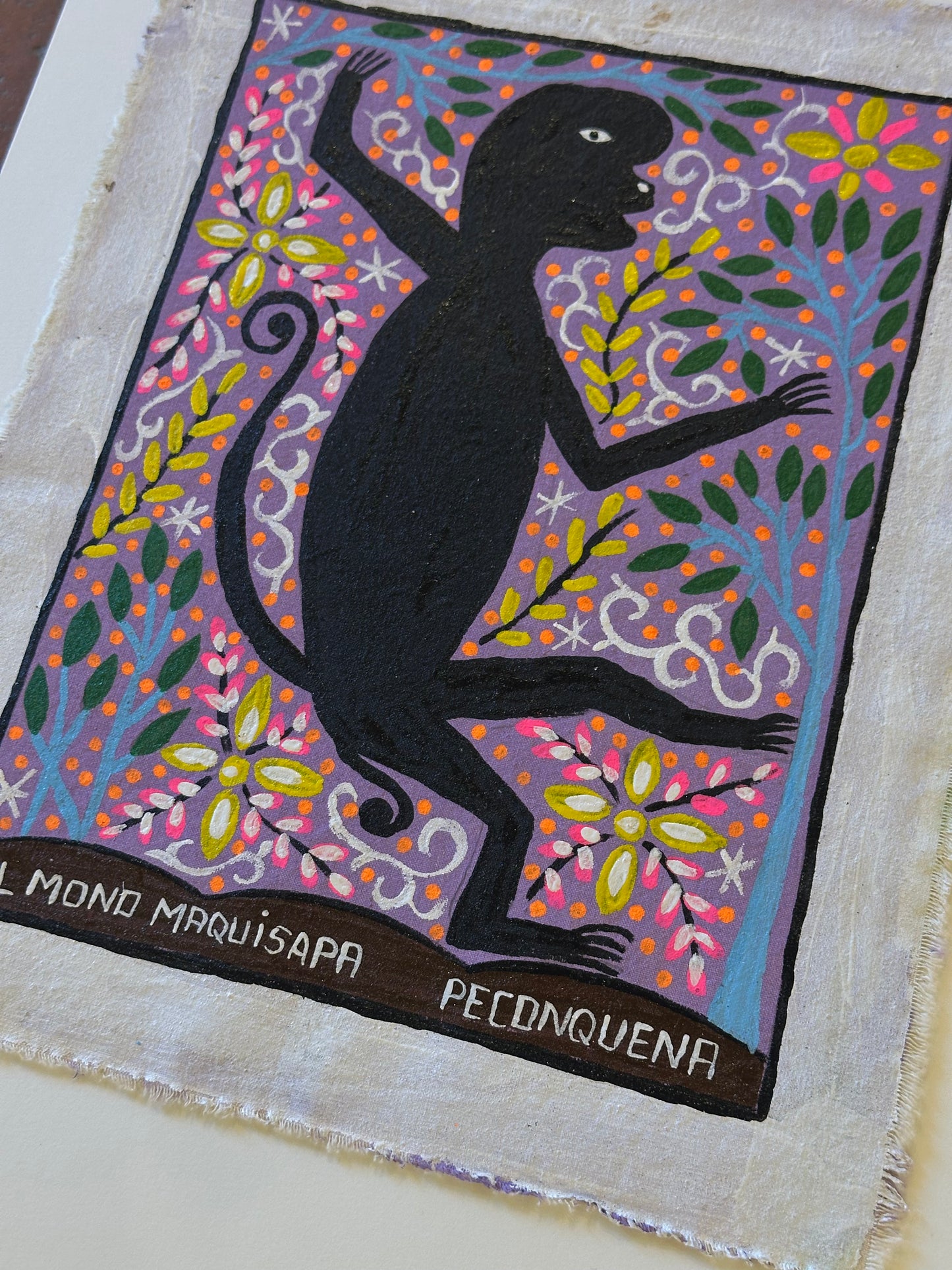El Mono Maquisapa - painting on canvas 10” x 12.5”