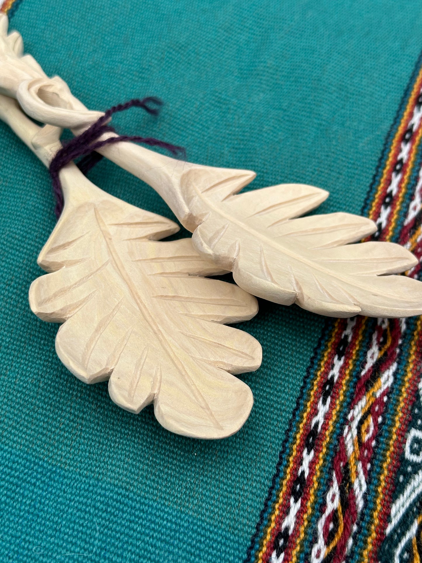 Wooden Utensil Set - Wheat Ear