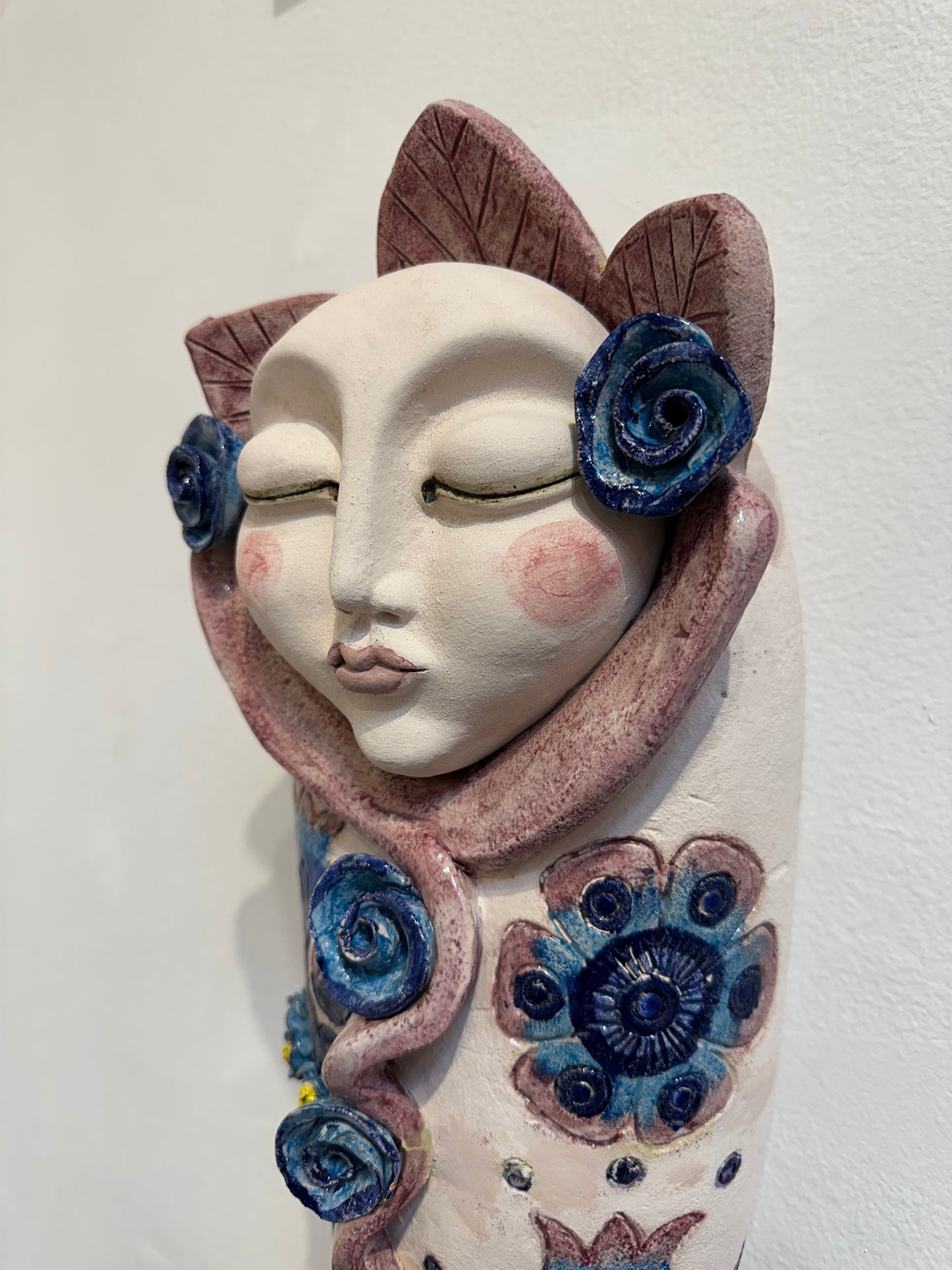 Wawa with fish tail ~ art wall sculpture