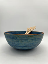 Load image into Gallery viewer, Denim Blue Salad Bowl - Stoneware

