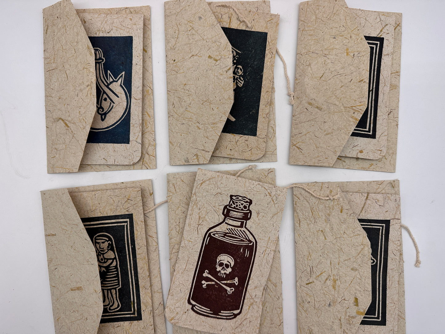 Frameable Note Cards ~ artisanal paper handcrafted from corn husks