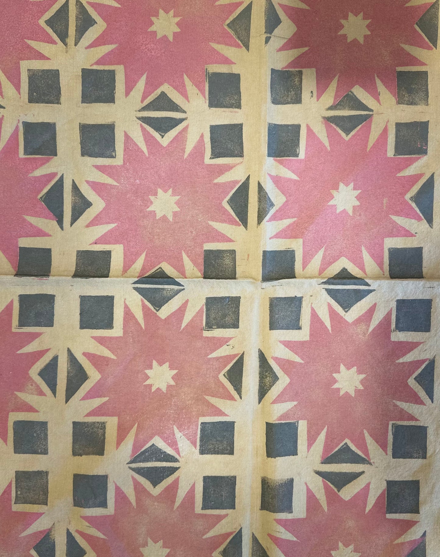 Hand-dyed bandana - Tile