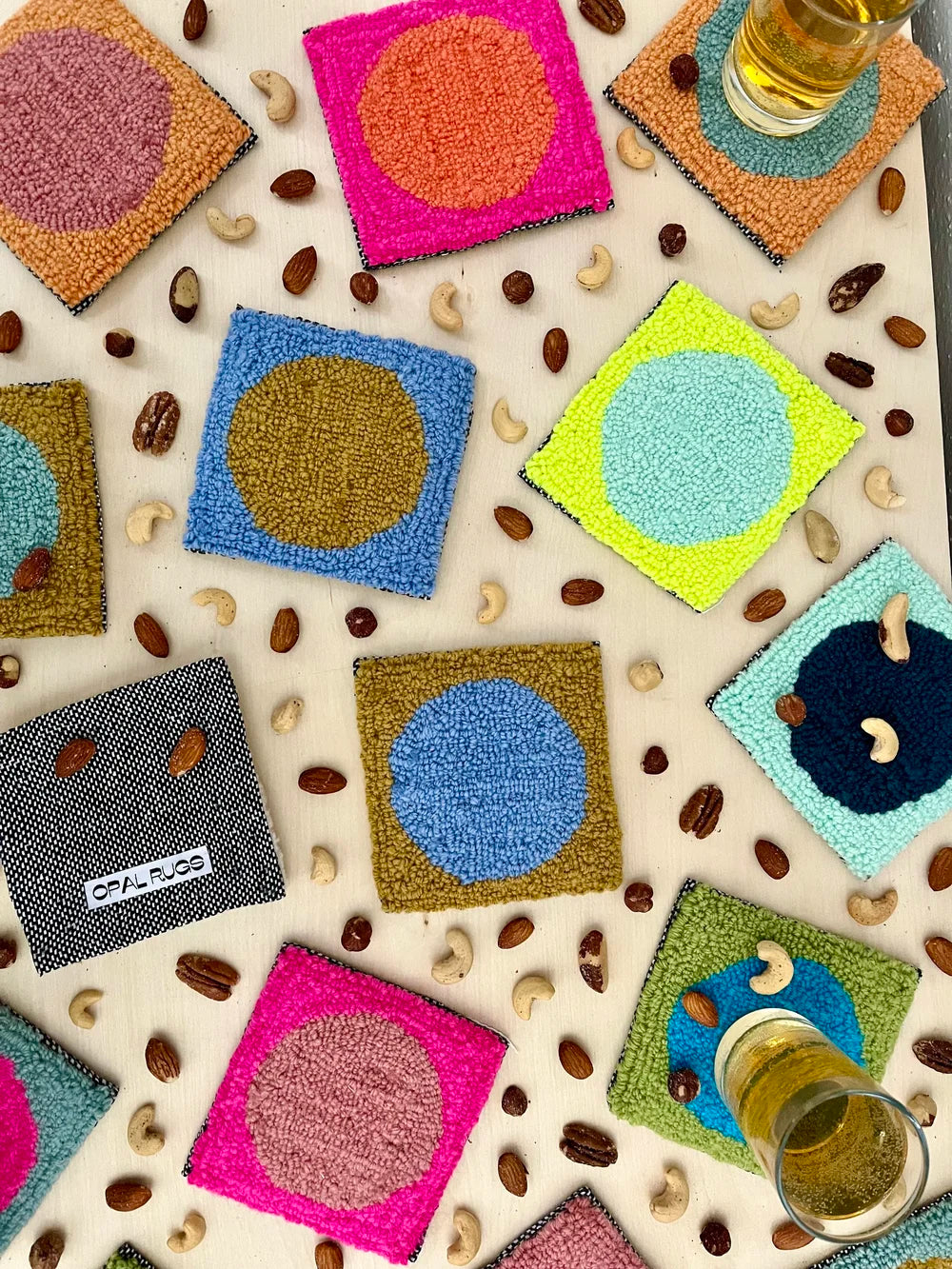 Coasters - foam and neon