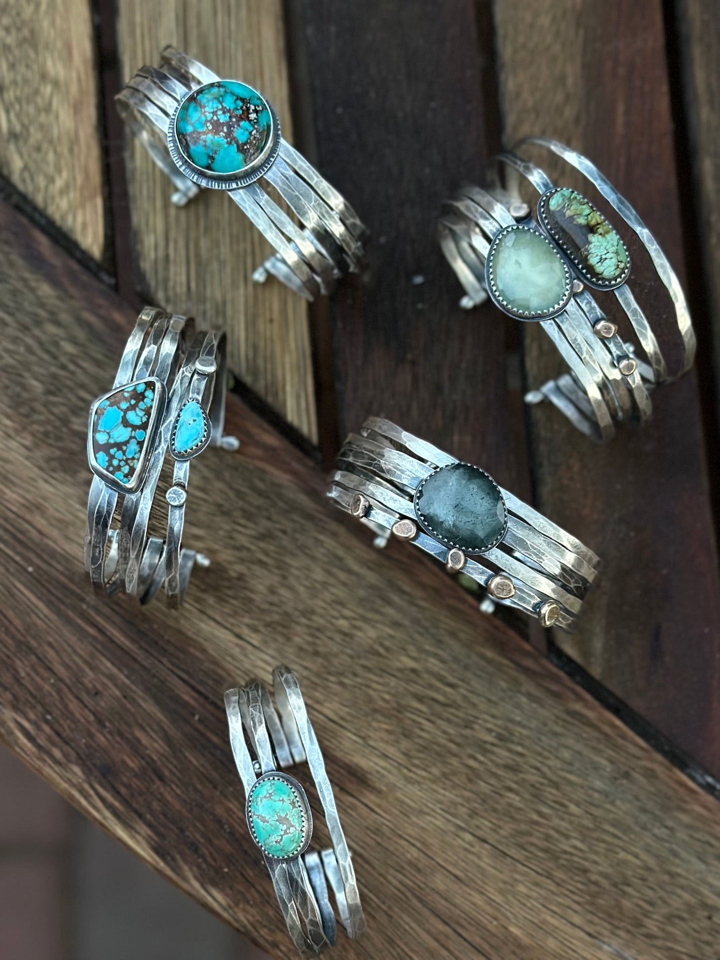 Stacked - Attached Bracelet - SierraBella Turquoise ~ Cuff with Movement - ready to ship