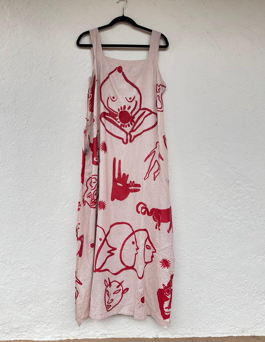 Maxi dresses - Screen Printed Wearable - Large