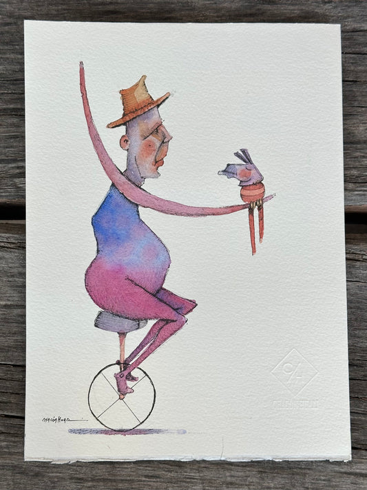 10x12 framed ~ Migrantes - Original illustrations