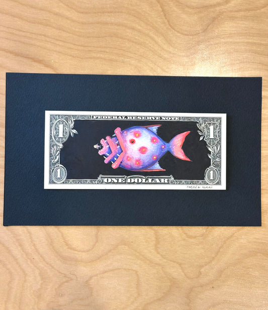 Dollar Migrante - Original illustrations - 9”x4” framed