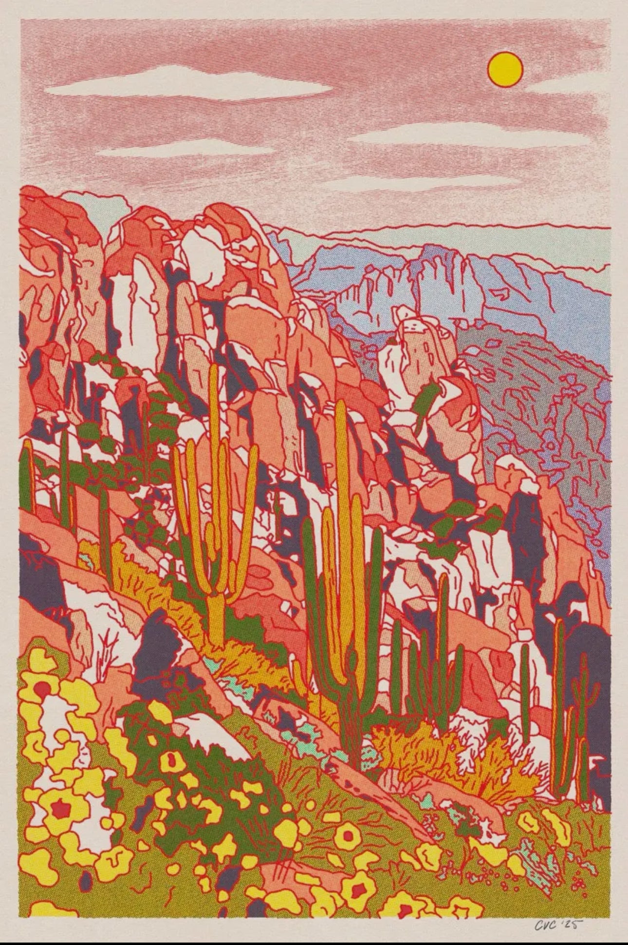 Desert Spring Art Print - two sizes