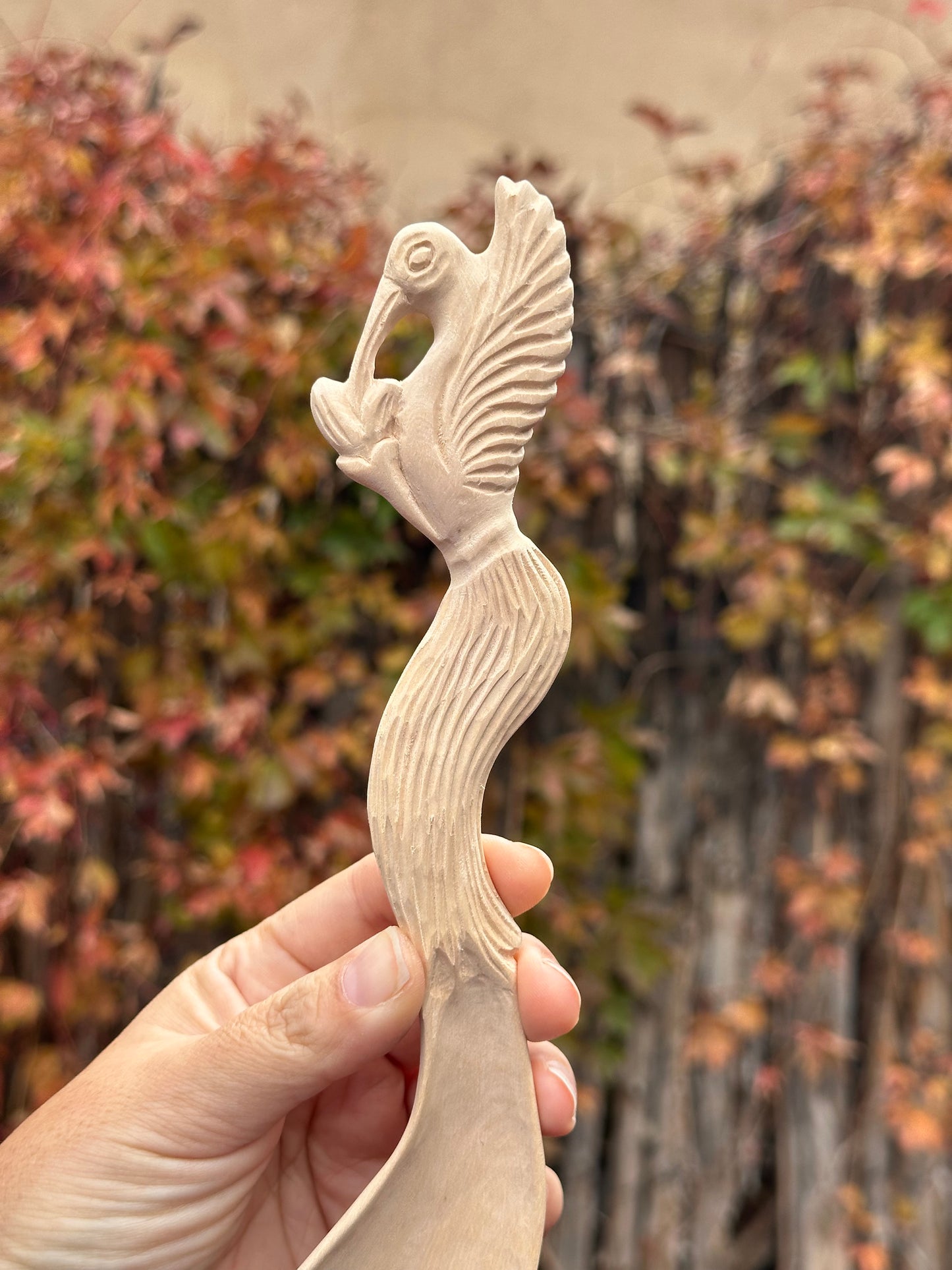 Hummingbird Wooden Spoon