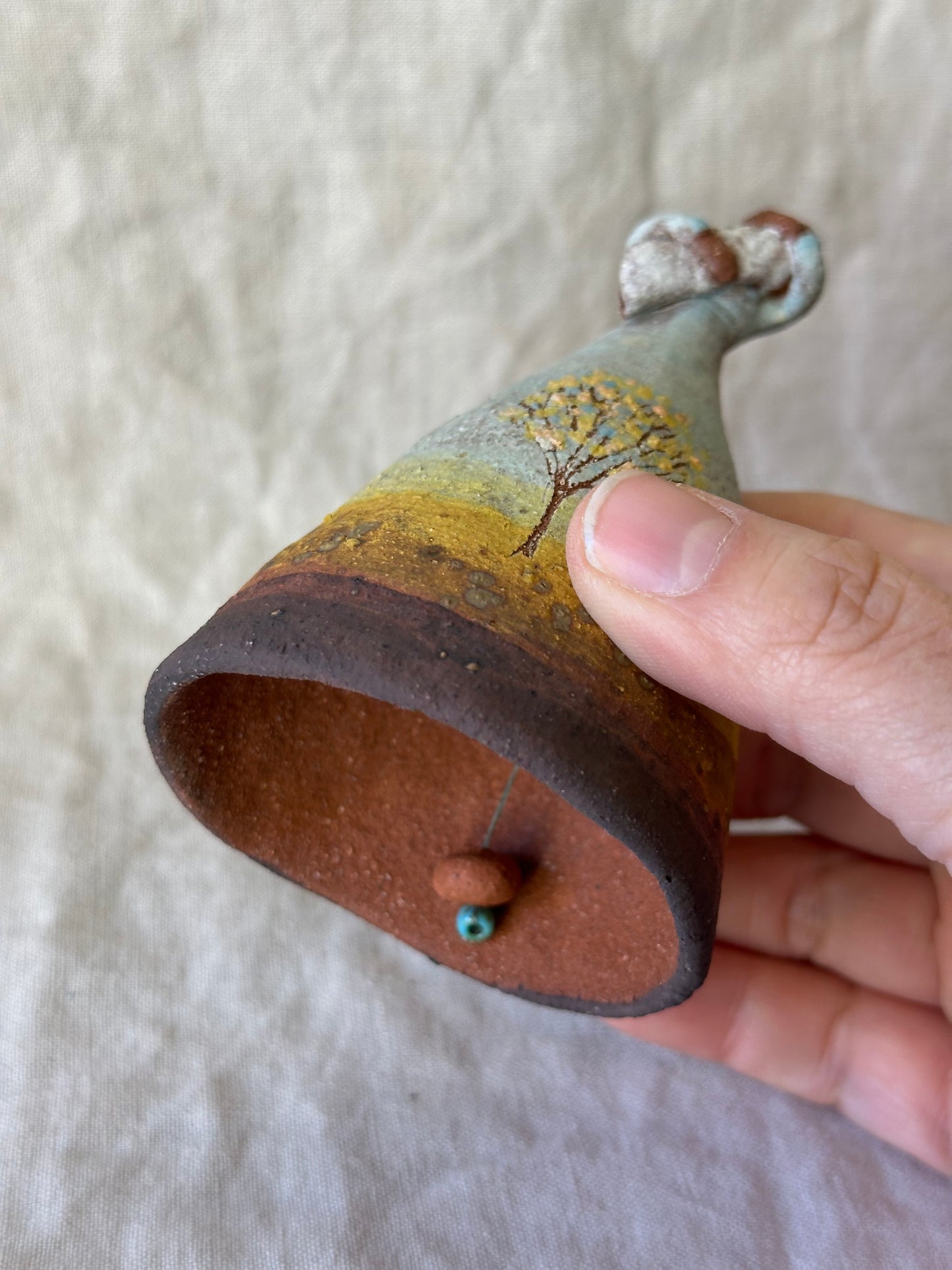 Dancer Bell - sunset dress with baby