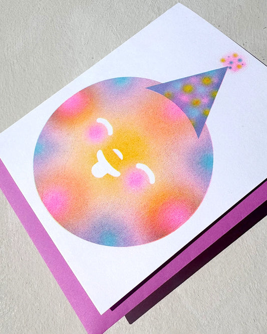 Greeting card~ Birthday Sun ~ blank Interior