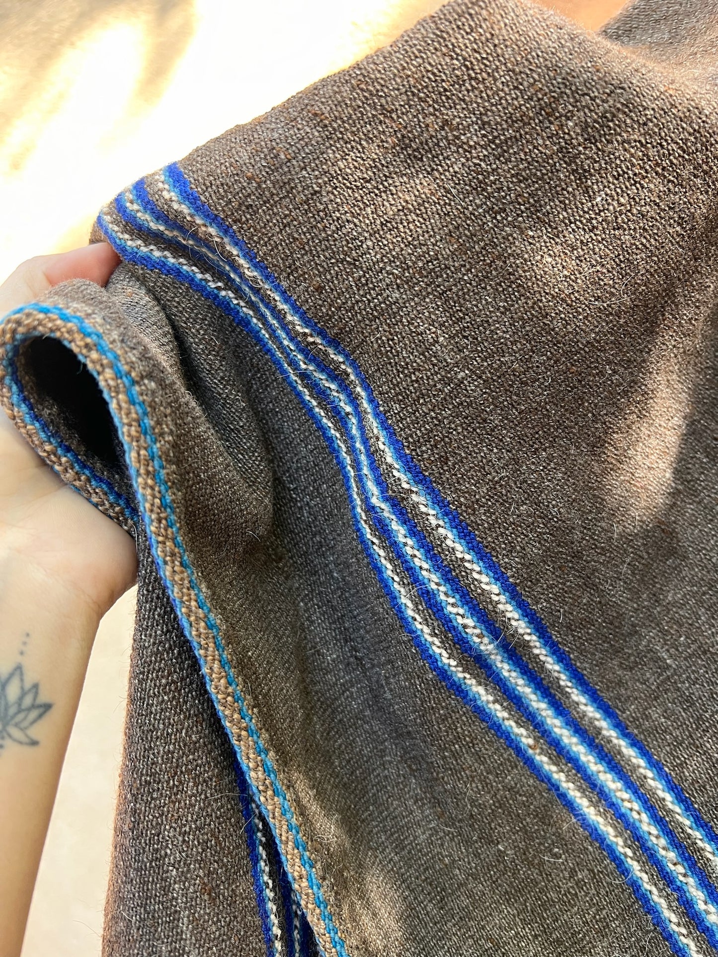 Antique Andean Poncho ~ Sheep Wool
