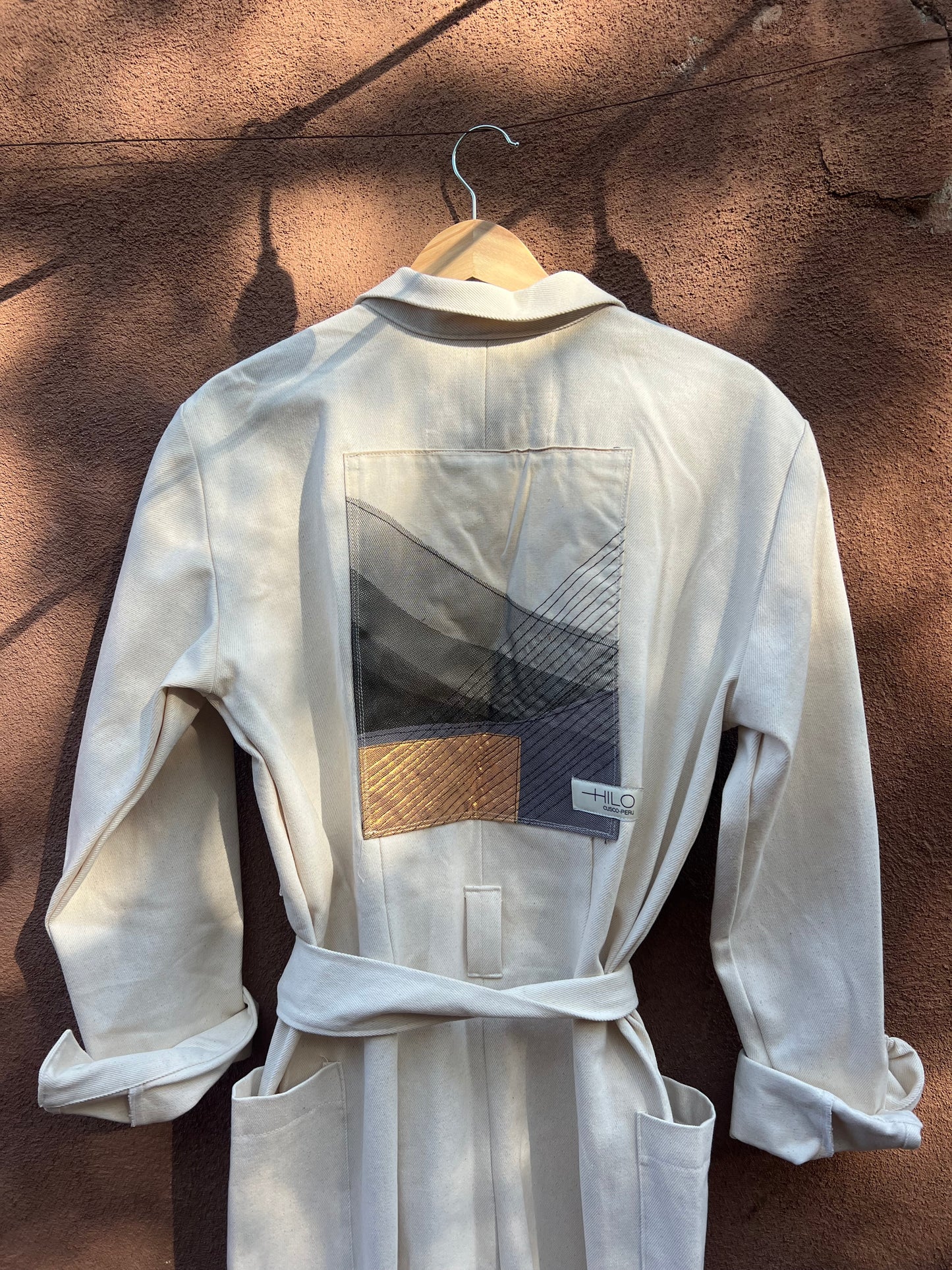 Jumpsuit - Cream Denim - Large