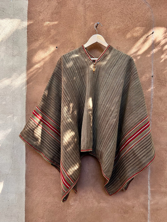 Antique Andean Poncho ~ Sheep Wool