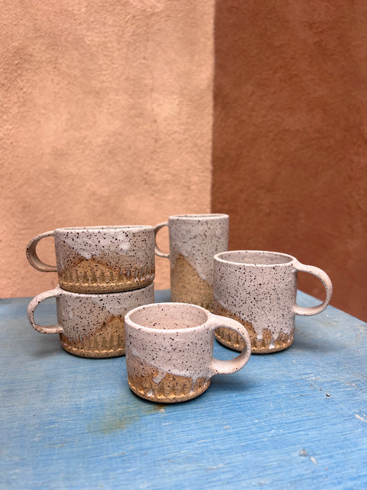 Off White Mug ~ Speckled stoneware mug ~ four versions