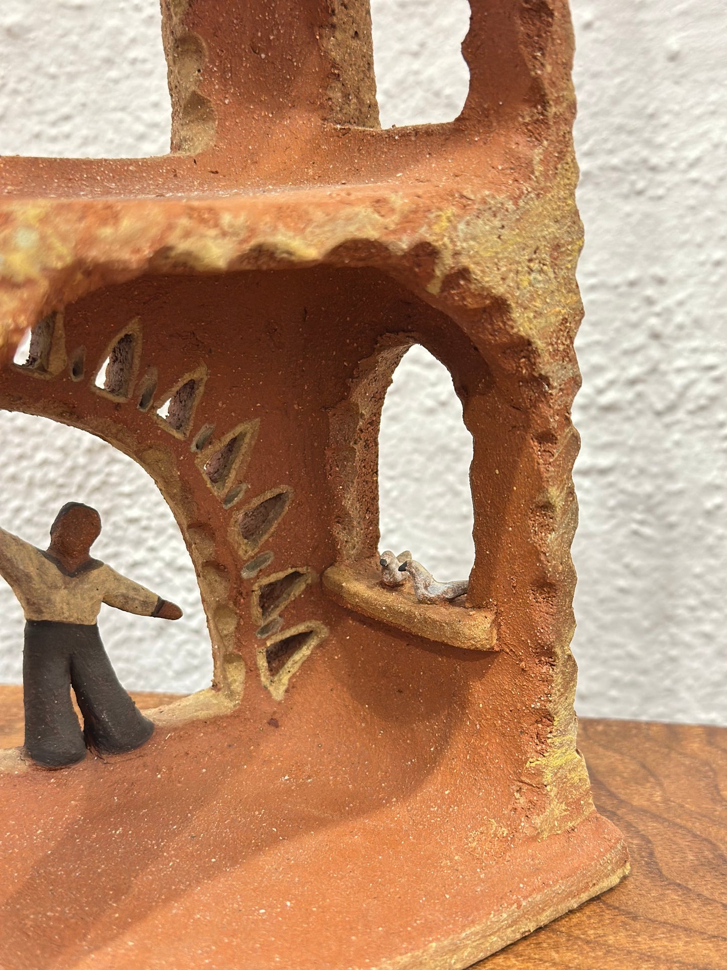 Altar with Mechanical Doors - Clay Sculptural Piece