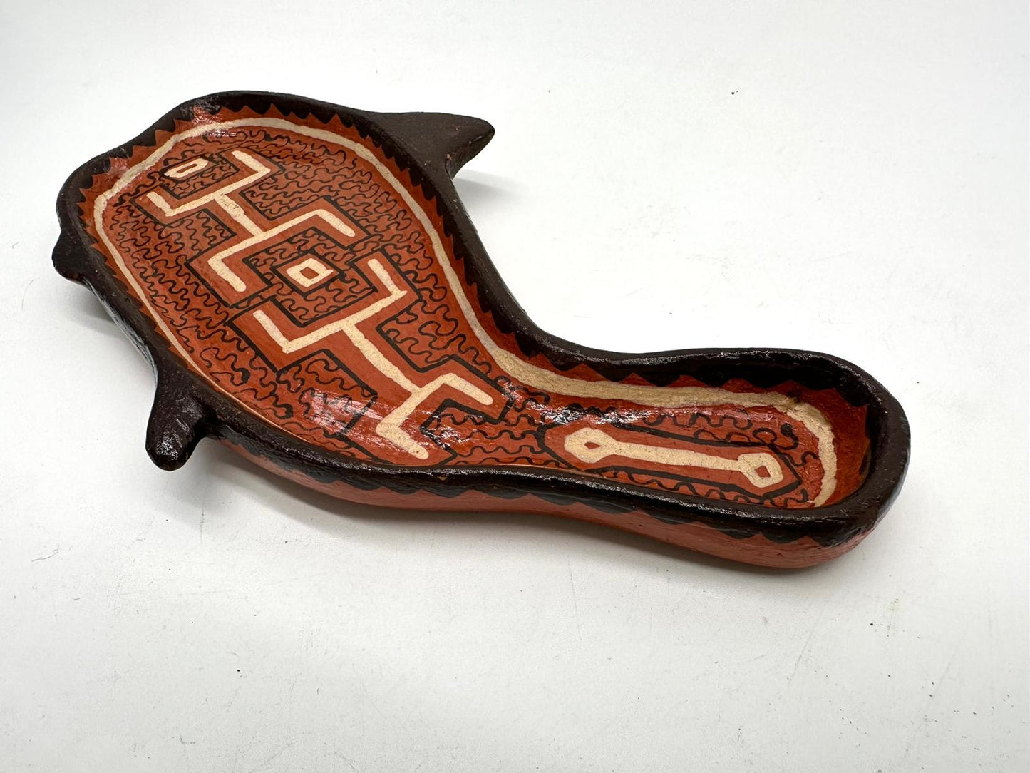 Shipibo river fish - Ceramic platter