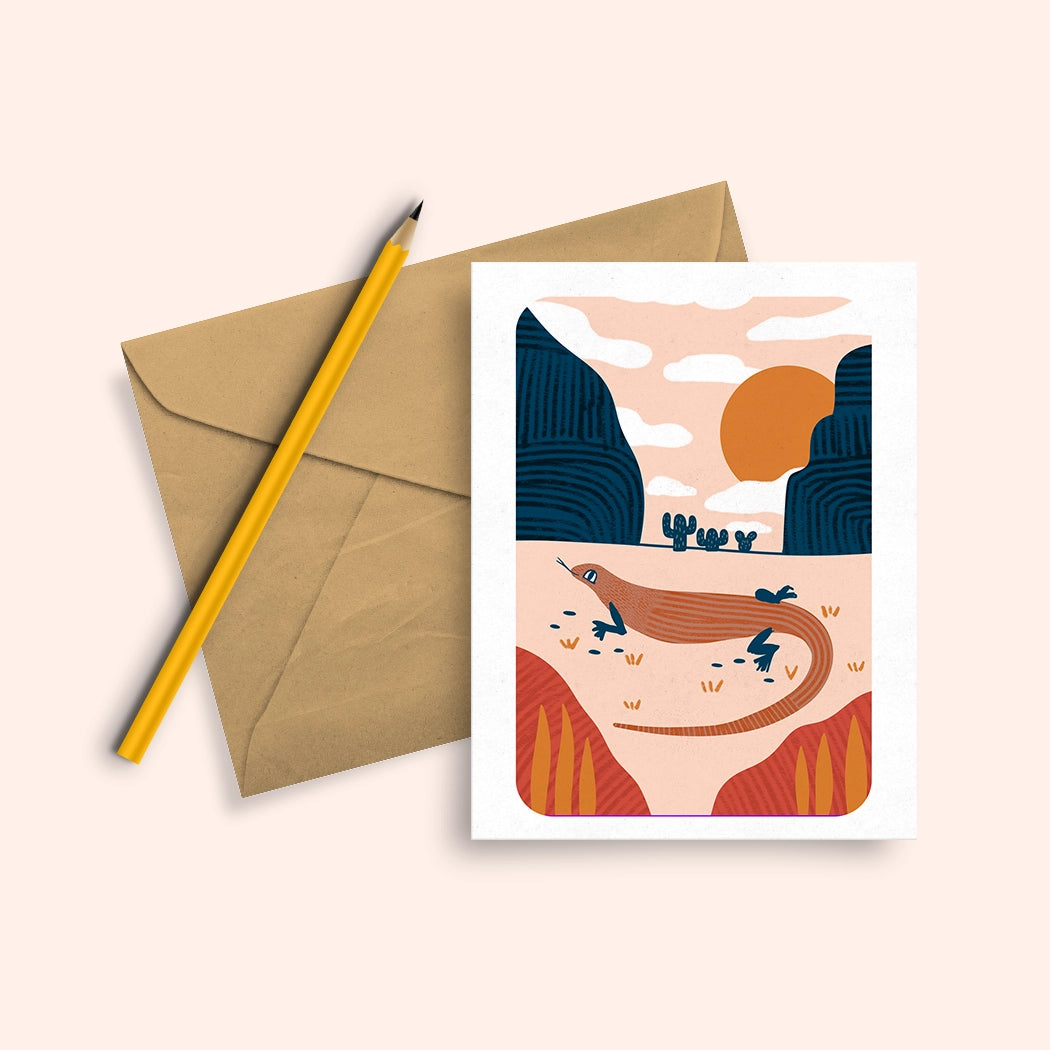 Squidly Designs ~ Lizard in the Desert