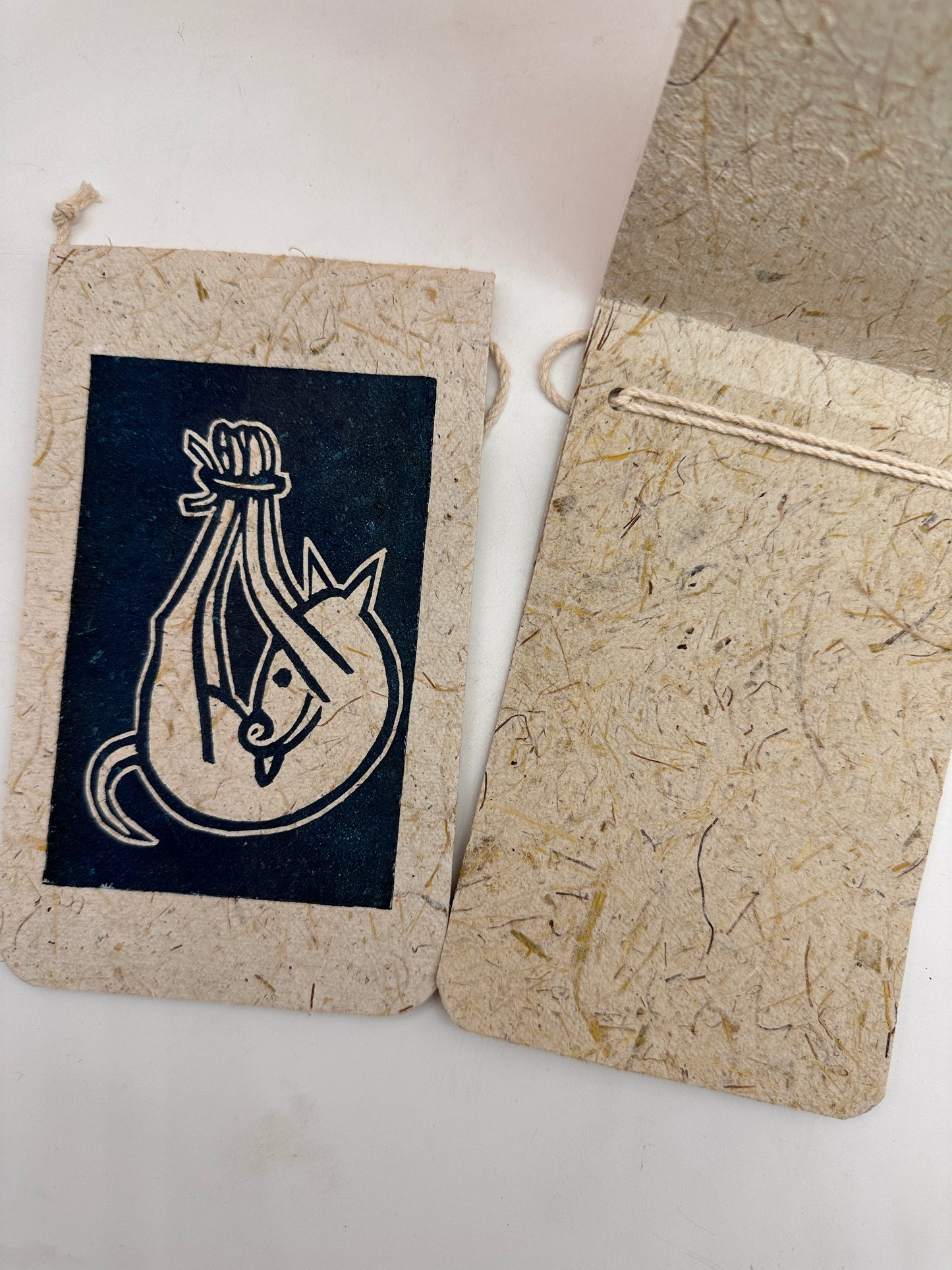 Frameable Note Cards ~ artisanal paper handcrafted from corn husks