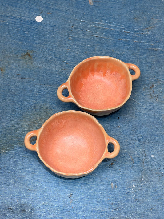 Assorted bowls with handles