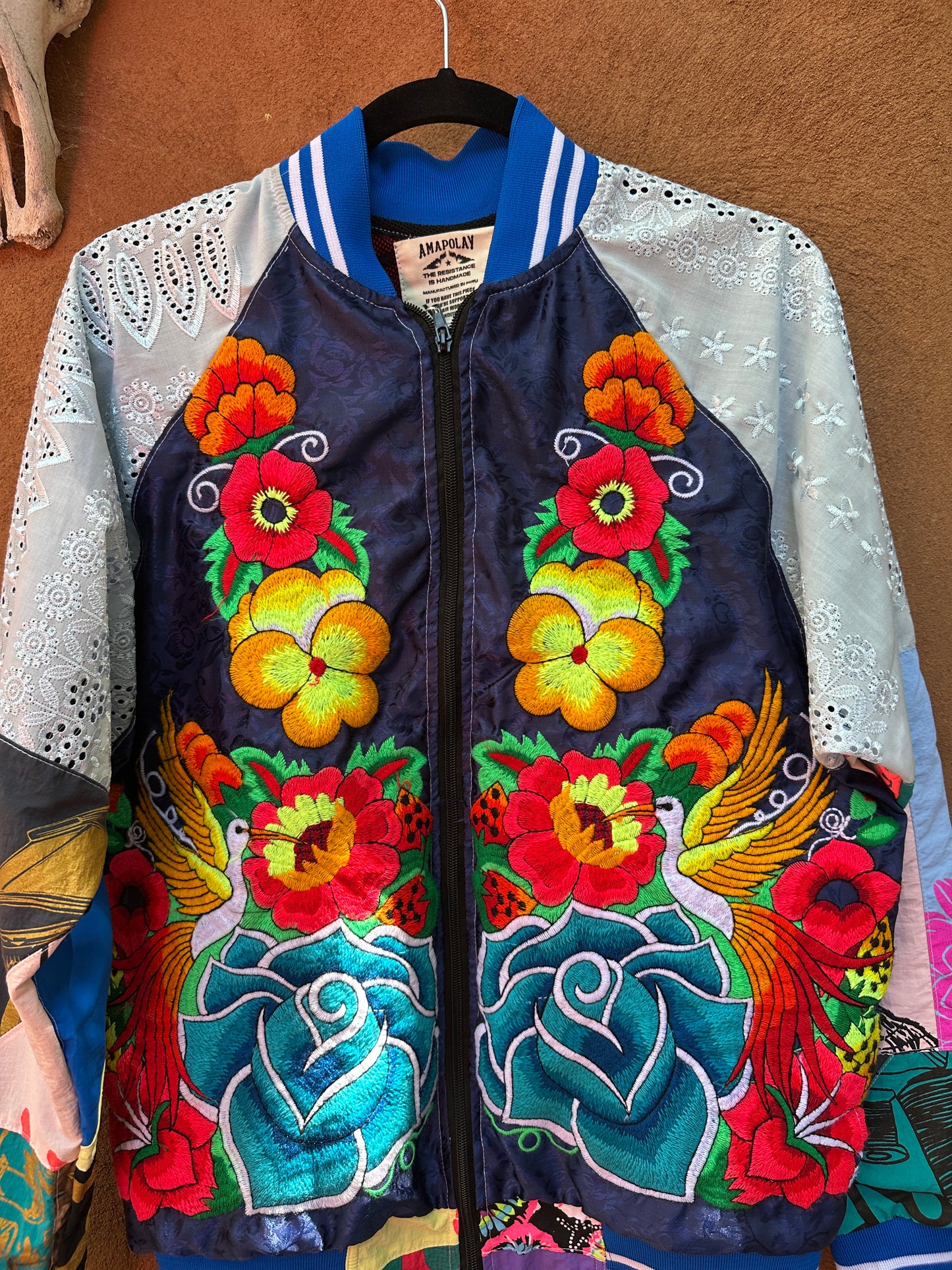 Cotton Drill Jacket ~ Screen Printed ~ Large