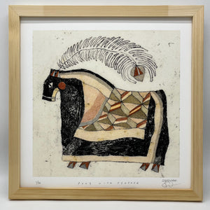 #31 - Pony with Feather - Print 12 x 12 - LIMITED EDITION