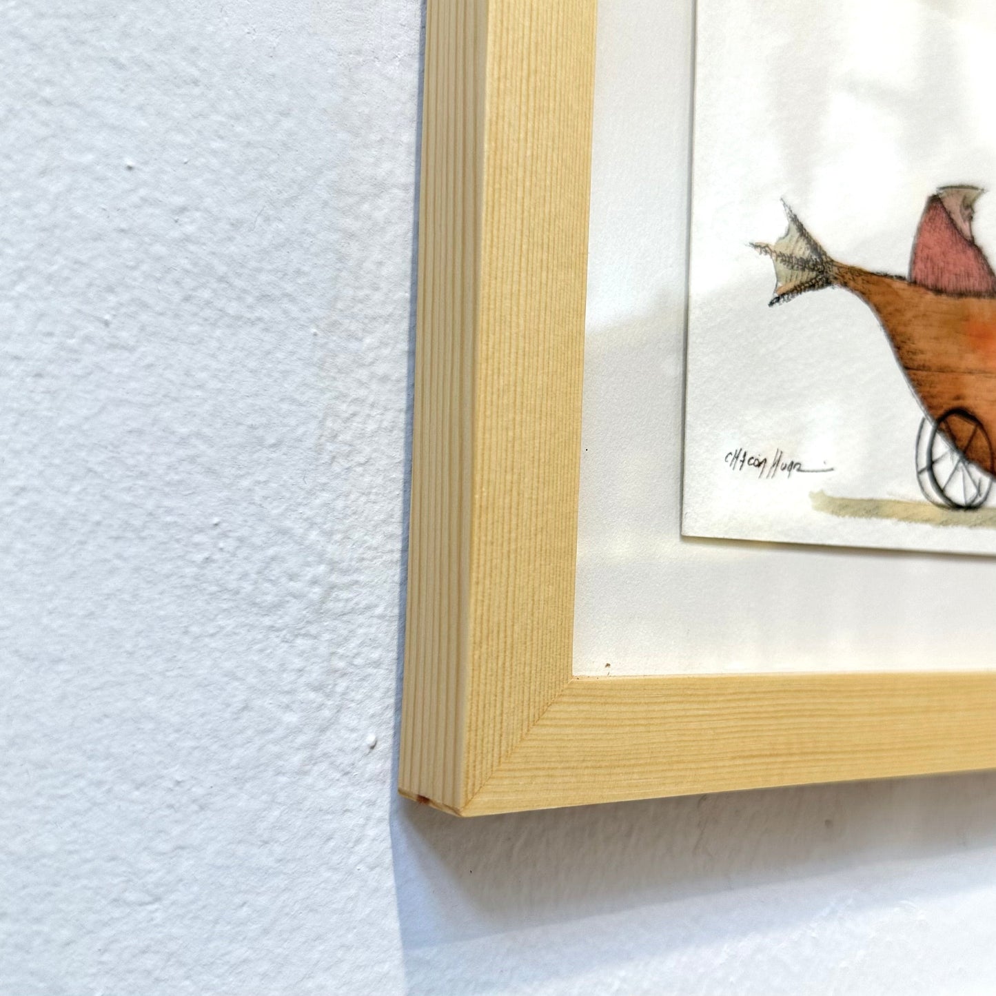 10 x 12 framed ~ Migrantes - Original illustrations  - 9