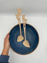 Load image into Gallery viewer, Denim Blue Salad Bowl - Stoneware
