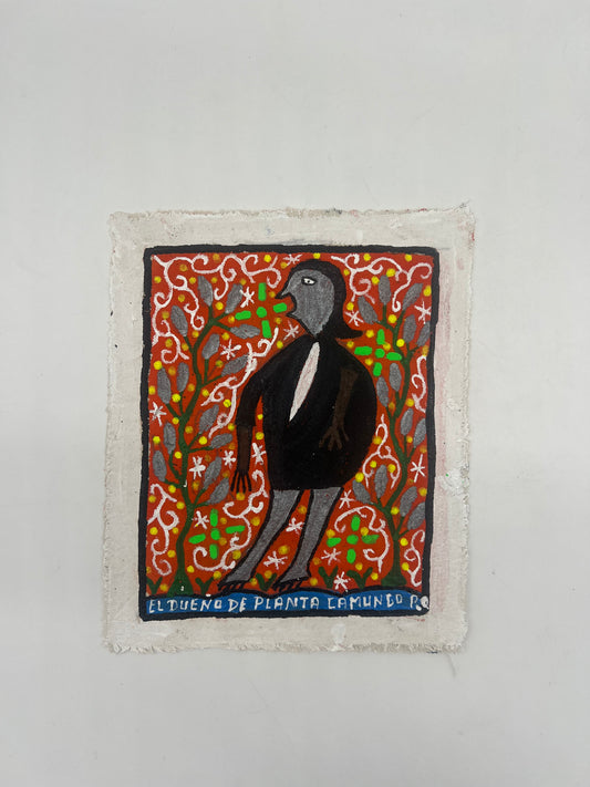 El Dueño de Planta Camungo  ~ painting on canvas 6” by 7”