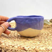 Load image into Gallery viewer, Rounded Mugs ~ Pinched Porcelain ~ blue

