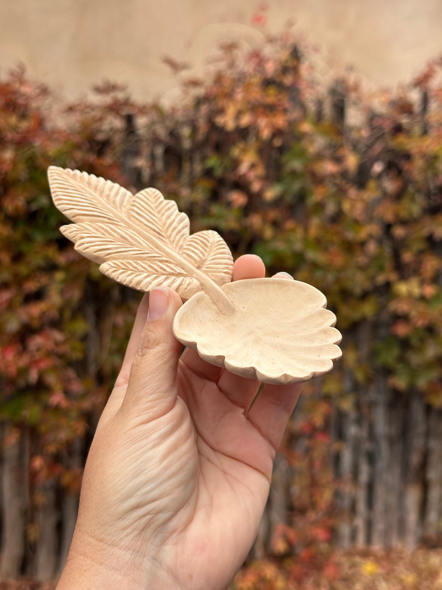Leaves Wooden Spoon