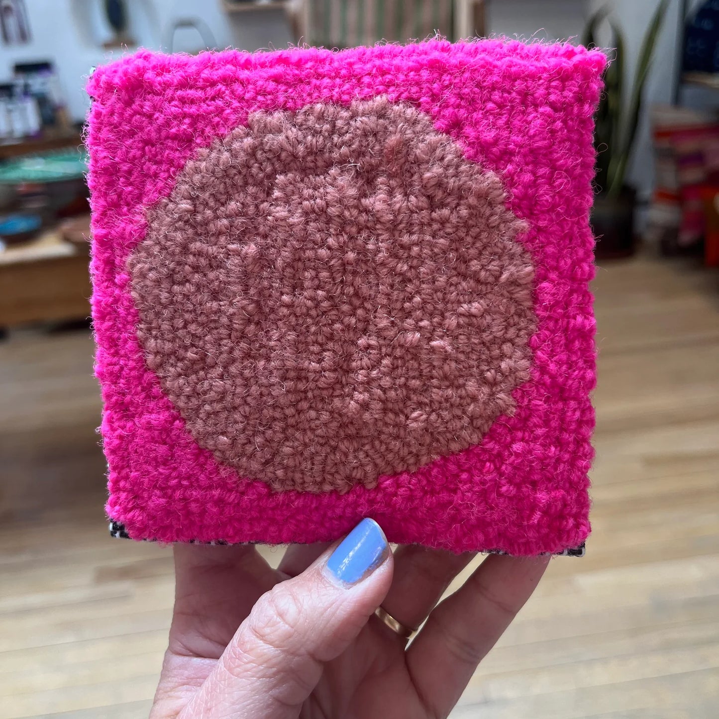 Coasters - pink & salmon