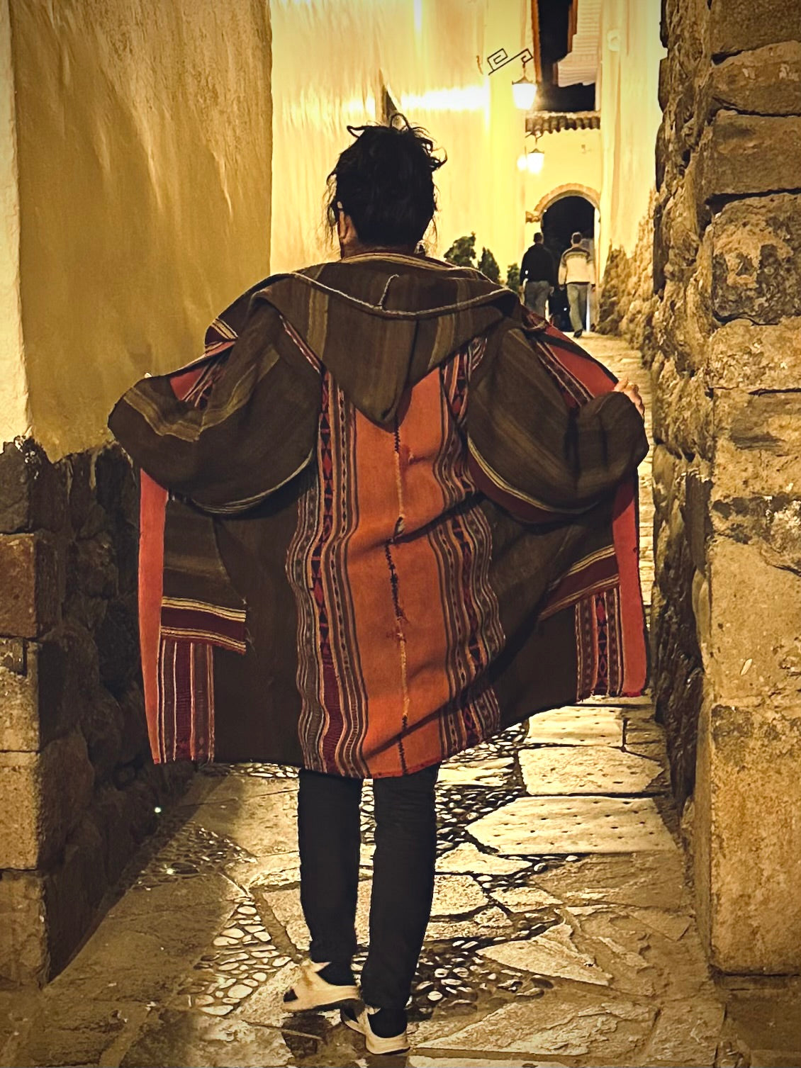 Upcycled Coat - Antique Aguayo Sheep wool