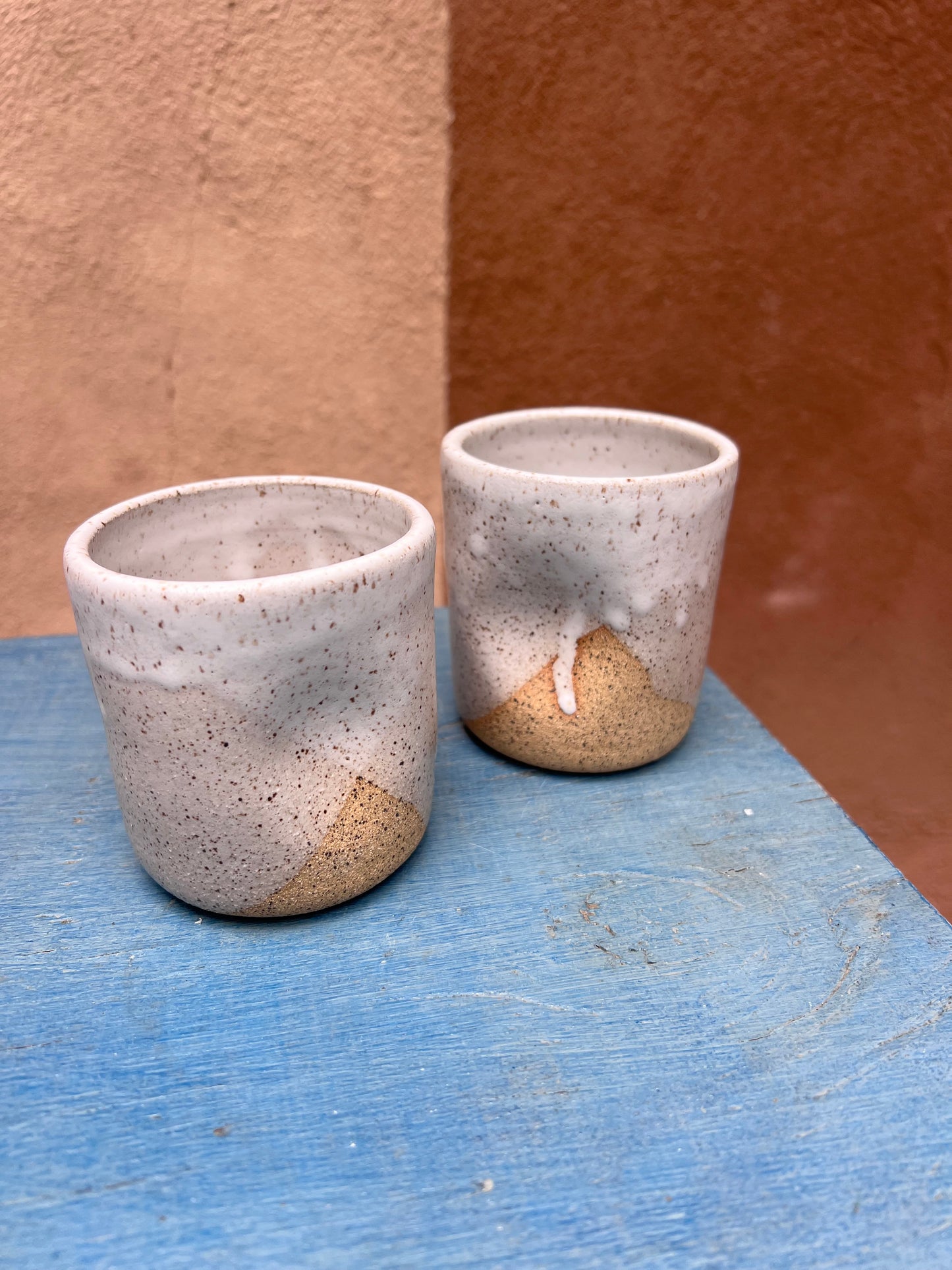 Thumb Cup - Speckled Off White