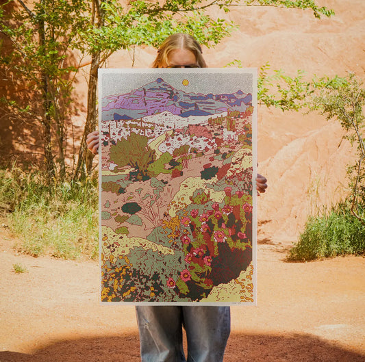 Vertical Mountain Cactus • two sizes