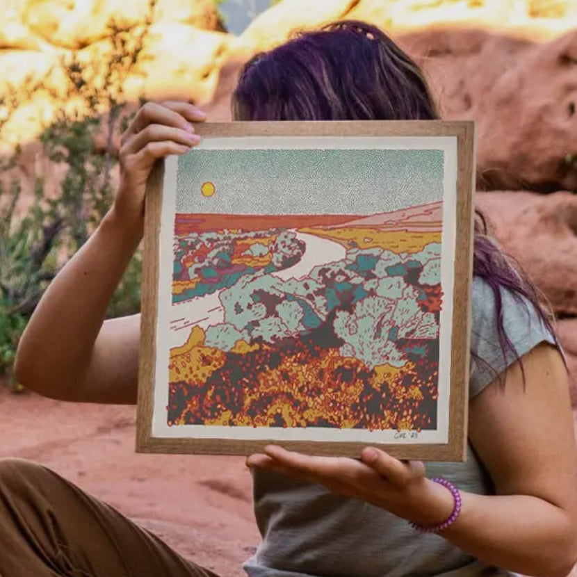 Desert Mountain #40 - 12 x 12 print