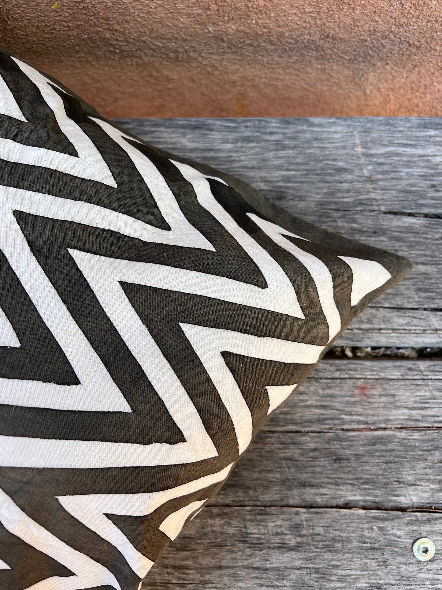 Square Pillowcases ~ Natural dyed and Hand painted.