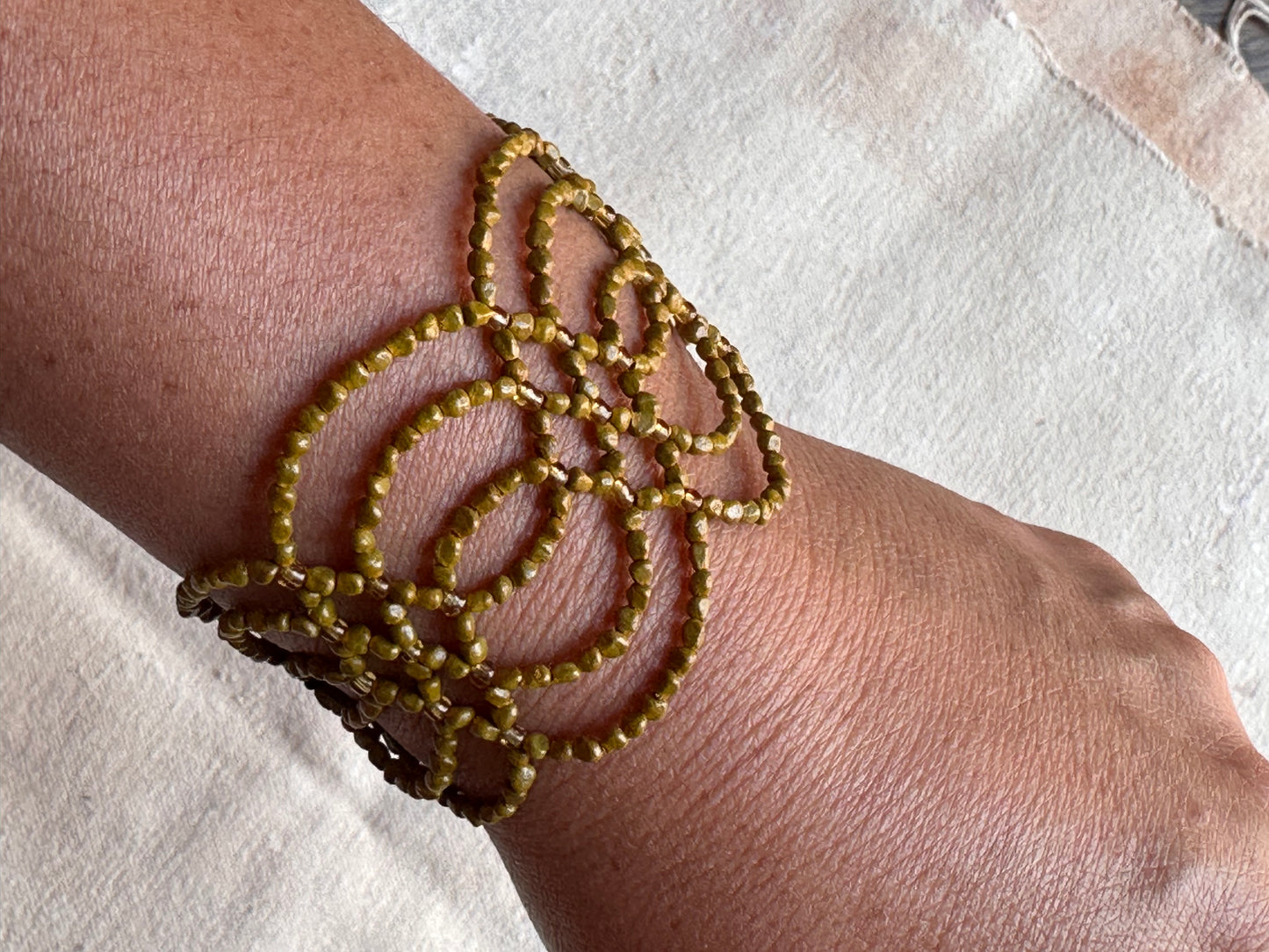 Bracelet Ikish - Mustard - Narrow version